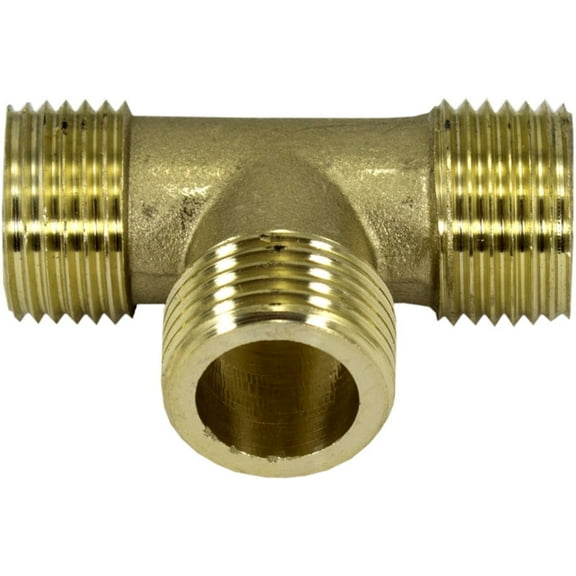 1/2" Brass Male Tee Fitting