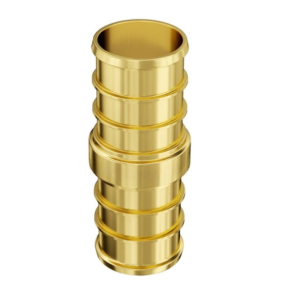 1/2" Brass Pipe Fittings 50PCS Clamp Straight Connectors for Plumbing, Air Systems, PEX & PP Pipes - Durable, Lead-Free, Easy Install