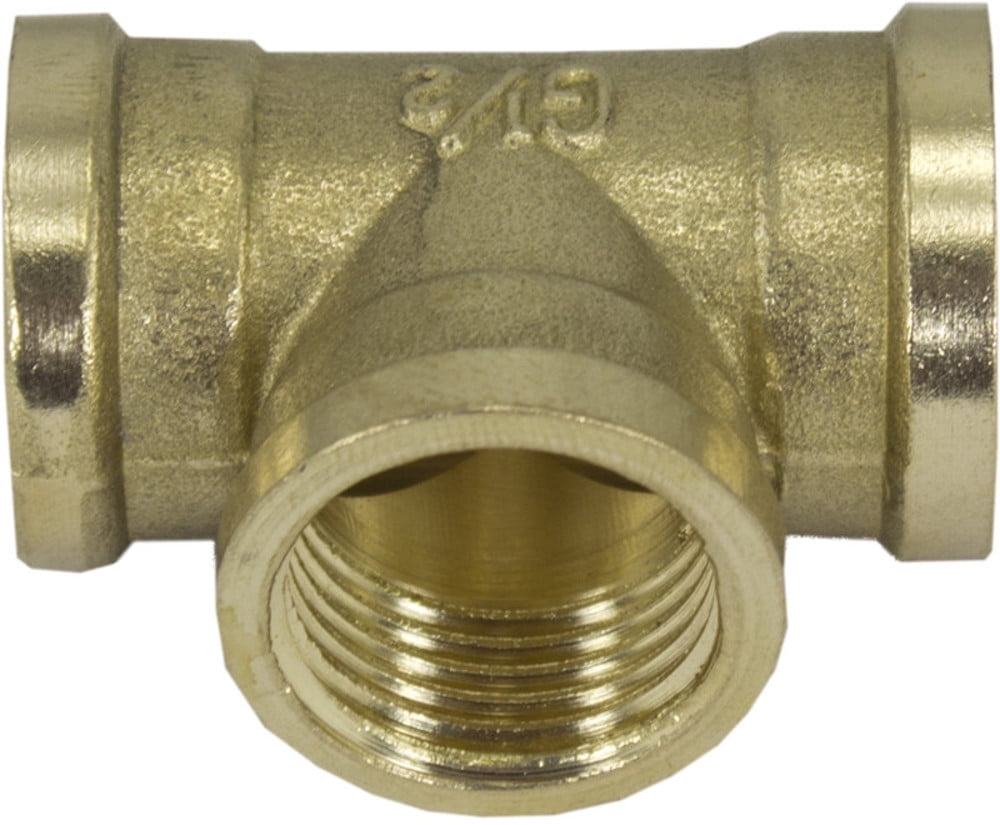 Durable 1/2" Brass Tee Pipe Fitting Adapter