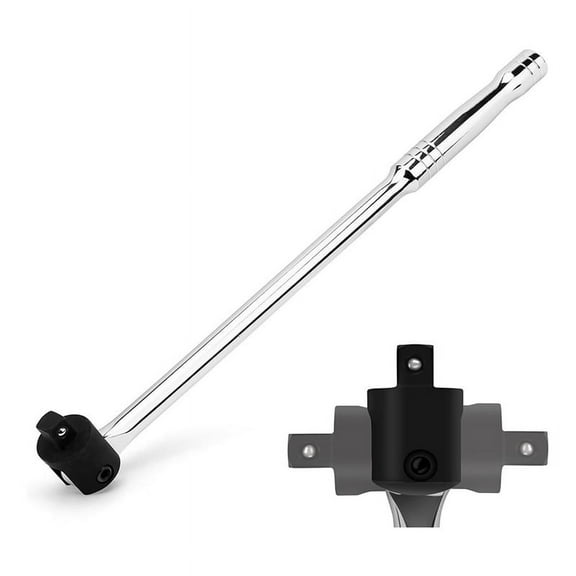 1/2 Breaker Bar 18Inch Length Rotating Flex V Steel Breaker Bar 1/2 Inch Drive