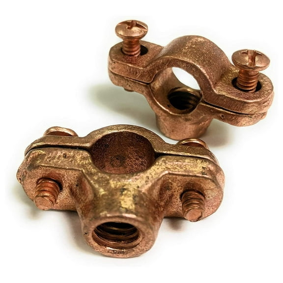 1/2" COPPER PLATED SPLIT RING PIPE HANGER (25 PACK)