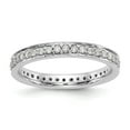 thumbnail image 1 of 1/2 CT Natural Diamond Antique Vintage Style Diamond Eternity Band in 14k White Gold, 1 of 5