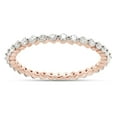 thumbnail image 1 of 1/2 CT Round Cut Lab Created Moissanite Diamond Full Eternity Stackable Engagement Ring 14K Rose Gold Over Sterling Silver(G-H Color,VVS1 Clarity,0.50 Cttw)-4, 1 of 7