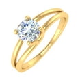 thumbnail image 1 of 1/2 Carat 4-Prong Set Diamond Solitaire Engagement Ring in 14K Yellow Gold (Ring Size 4), 1 of 5