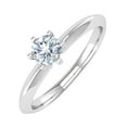 thumbnail image 1 of 1/2 Carat 6-Prong Set Diamond Solitaire Engagement Ring in 10K White Gold (Ring Size 4.25), 1 of 5