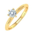 thumbnail image 1 of 1/2 Carat 6-Prong Set Diamond Solitaire Engagement Ring in 10K Yellow Gold (Ring Size 5.75), 1 of 5