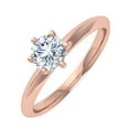 thumbnail image 1 of 1/2 Carat 6-Prong Set Diamond Solitaire Engagement Ring in 14K Rose Gold (Ring Size 5), 1 of 4