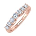 thumbnail image 1 of 1/2 Carat 7-Stone Diamond Wedding Band Ring in 14K Rose Gold (Ring Size 4.25), 1 of 6