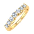 thumbnail image 1 of 1/2 Carat 7-Stone Diamond Wedding Band Ring in 14K Yellow Gold (Ring Size 7.75), 1 of 6