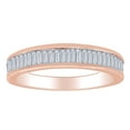 thumbnail image 1 of AFFY 1/2 Carat Baguette Cut White Natural Diamond Wedding Band Ring In 10K Solid Rose Gold-Ring Size-9.5, 1 of 2