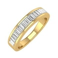 thumbnail image 1 of 1/2 Carat Channel Set Baguette Shape Diamond Wedding Band Ring in 14K Yellow Gold - IGI Certified (Ring Size 10), 1 of 6
