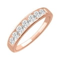 thumbnail image 1 of 1/2 Carat Channel Set Diamond Wedding Band Ring in 14K Rose Gold (Ring Size 9) (SI1-SI2 Clarity), 1 of 1