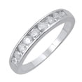 thumbnail image 1 of 1/2 Carat Channel Set Diamond Wedding Band Ring in 14K White Gold (Ring Size 11) (SI1-SI2 Clarity), 1 of 1
