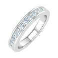 thumbnail image 1 of 1/2 Carat Channel Set Diamond Wedding Band Ring in 14K White Gold (Ring Size 5.75) (SI1-SI2 Clarity), 1 of 4