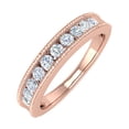 thumbnail image 1 of 1/2 Carat Channel Set Diamond Wedding Ring Band in 14K Rose Gold (Ring Size 5), 1 of 6