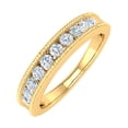 thumbnail image 1 of 1/2 Carat Channel Set Diamond Wedding Ring Band in 14K Yellow Gold (Ring Size 4.75) (SI1-SI2 Clarity), 1 of 4