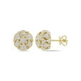 thumbnail image 1 of Gem & Harmony 1/2 Carat (Ctw) Diamond Post Earrings in 14K Yellow Gold for Women, 1 of 4