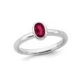 thumbnail image 1 of 1/2 Carat (Ctw) Lab-Created Ruby Ring in Sterling Silver, 1 of 5