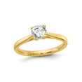 thumbnail image 1 of 1/2 Carat (Ctw VS2-SI1, D-E-F) Lab Grown Diamond Solitaire Engagement Ring in 14K Yellow Gold for Women, 1 of 6