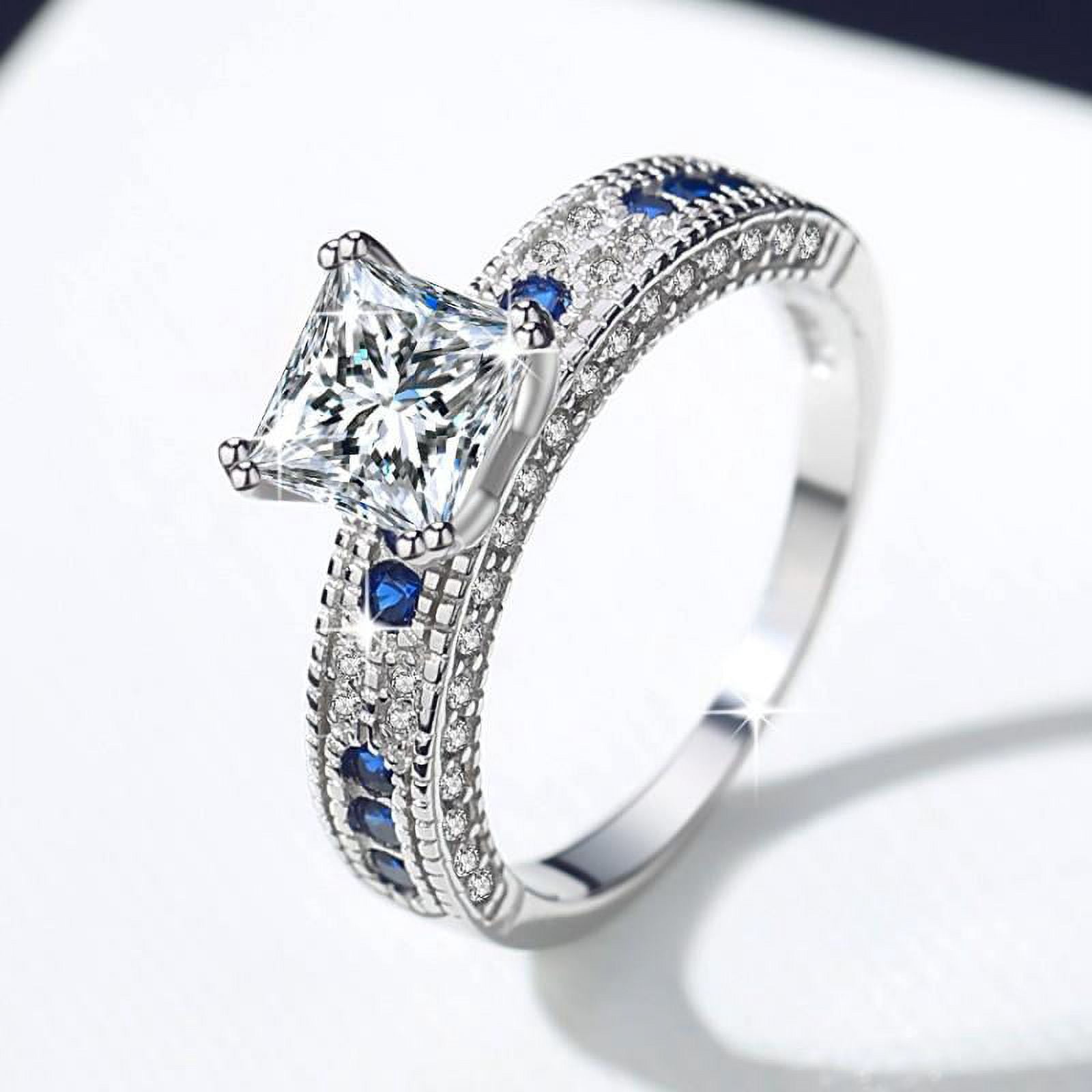 1.2 Carat D Color VVS1 Moissanite Diamond Ring for Women, S925