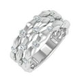 thumbnail image 1 of 1/2 Carat Diamond 3 Line Wedding Band Ring in 10K White Gold (Ring Size 4.5), 1 of 6