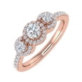 thumbnail image 1 of 1/2 Carat Diamond Engagement Ring in 14K Rose Gold (Ring Size 9.5) (I1-I2 Clarity), 1 of 4