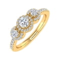 thumbnail image 1 of 1/2 Carat Diamond Engagement Ring in 14k Yellow Gold (Ring Size 6.25) (I1-I2 Clarity), 1 of 4