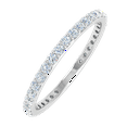thumbnail image 1 of 1/2 Carat Diamond Eternity Wedding Band in 14K White Gold (Ring Size 6) (I1-I2 Clarity), 1 of 4