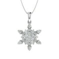 thumbnail image 1 of 1/2 Carat Diamond Fashion Pendant Necklace in 14k White Gold (Silver Chain Included) (I1-I2 Clarity), 1 of 3