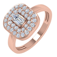 thumbnail image 1 of 1/2 Carat Diamond Ring Band in 10K Rose Gold (Ring Size 7.5), 1 of 5
