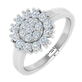 thumbnail image 1 of 1/2 Carat Diamond Ring Band in 14K White Gold (Ring Size 9.5), 1 of 5