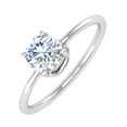 thumbnail image 1 of 1/2 Carat Diamond Solitaire Engagement Ring in 14K White Gold (Ring Size 10.5), 1 of 5