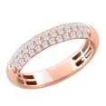 thumbnail image 1 of 1/2 Carat Diamond Unisex Wedding Band Ring in 14K Rose Gold (Ring Size 11.75), 1 of 3
