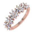 thumbnail image 1 of 1/2 Carat Diamond Wedding Band Ring in 10K Rose Gold (Ring Size 4.25), 1 of 4