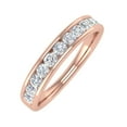 thumbnail image 1 of 1/2 Carat Diamond Wedding Band Ring in 10K Rose Gold (Ring Size 8.25) (I1-I2 Clarity), 1 of 4