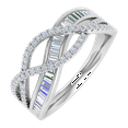 thumbnail image 1 of 1/2 Carat Diamond Wedding Band Ring in 10K White Gold (Ring Size 10.75), 1 of 5