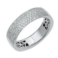 thumbnail image 1 of 1/2 Carat Diamond Wedding Band Ring in 14K White Gold (Ring Size 13.75), 1 of 2