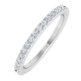 thumbnail image 1 of 1/2 Carat Diamond Wedding Band Ring in 14K White Gold (Ring Size 7.5) (I1-I2 Clarity), 1 of 4
