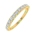 thumbnail image 1 of 1/2 Carat Diamond Wedding Band Ring in 14K Yellow Gold (Ring Size 7.25), 1 of 5