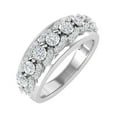 thumbnail image 1 of 1/2 Carat Diamond Wedding Band Ring in 925 Sterling Silver (Ring Size 9.75), 1 of 6