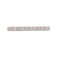 thumbnail image 1 of AFFY 1/2 Carat Marquise White Natural Diamond Wedding Band Ring In 14K Rose Gold Over Sterling Silver (0.50 Cttw, I2-I3 Clarity), Ring Size-10.5, 1 of 5