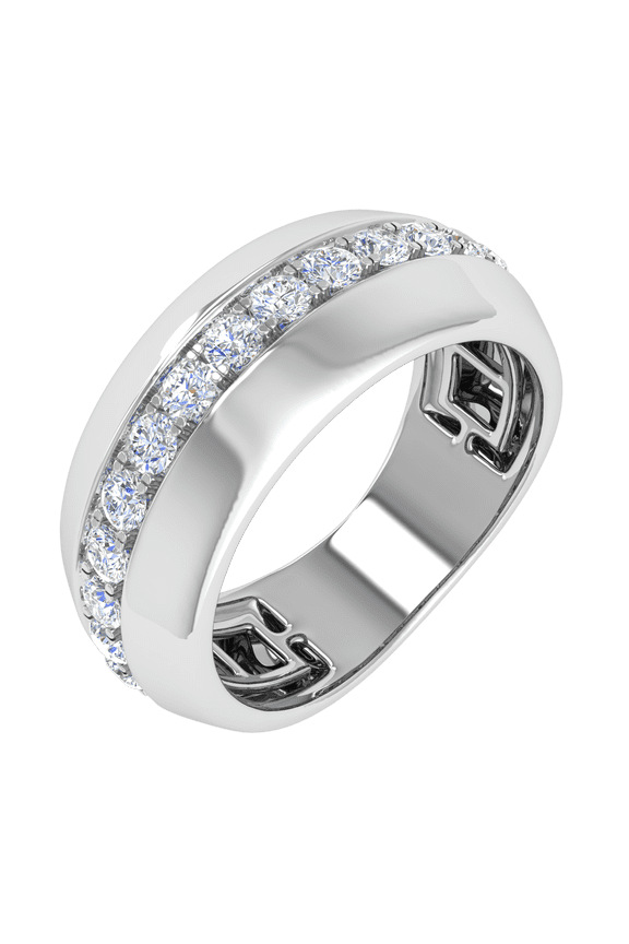1/2 Carat Men Diamond Wedding Band Ring in 10K Gold (Ring Size 7.75)