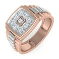 thumbnail image 1 of 1/2 Carat Men's Diamond Wedding Band Ring in 14K Rose Gold (Ring Size 10) (I1-I2 Clarity), 1 of 6