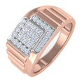 thumbnail image 1 of 1/2 Carat Men's Diamond Wedding Band Ring in 14K Rose Gold (Ring Size 8.5) (I1-I2 Clarity), 1 of 5
