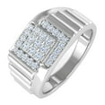 thumbnail image 1 of 1/2 Carat Men's Diamond Wedding Band Ring in 14K White Gold (Ring Size 11.75) (SI1-SI2 Clarity), 1 of 4
