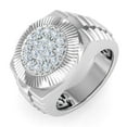thumbnail image 1 of 1/2 Carat Men's Diamond Wedding Band Ring in 14K White Gold (Ring Size 6.75) (I1-I2 Clarity), 1 of 5