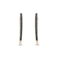 thumbnail image 1 of 1/2 Carat Natural Round Black Diamonds Hoop Earrings In 14K Rose Gold Over Sterling Silver (0.5 Cttw, I2-I3 Clarity), 1 of 2