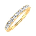 thumbnail image 1 of 1/2 Carat Natural White Diamond Wedding Band Ring in 14K Yellow Gold - IGI Certified (Ring Size 9.25) (I1-I2 Clarity), 1 of 7