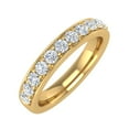 thumbnail image 1 of 1/2 Carat Pave Set Diamond Wedding Band Ring in 14K Yellow Gold (Ring Size 9.5), 1 of 5