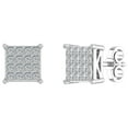 thumbnail image 1 of 1/2 Carat Princess Cut Diamond Stud Earrings in 10K White Gold, 1 of 5
